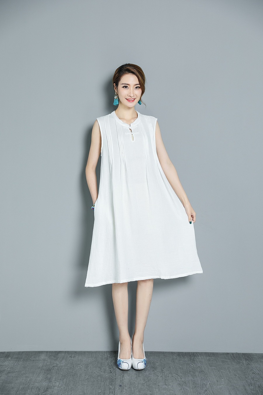 連衣裙模特拍圖 女裝模特拍照 電商服裝模特拍攝攝影|產品|攝影|廣州古斯廣告 - 原創設計作品 