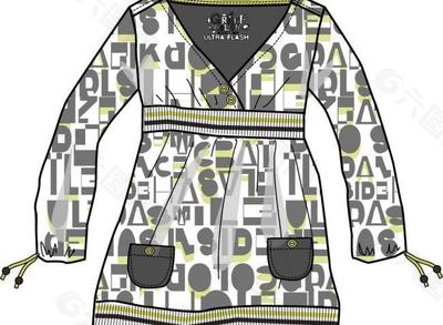 服裝設計圖圖片
